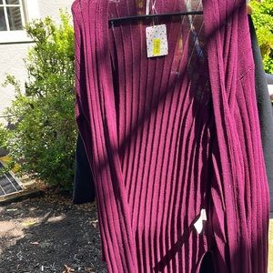 Long ribbed free people sweater NWT